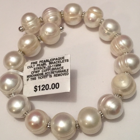 Fine Culture Pearl Bracelet Steeling Silver